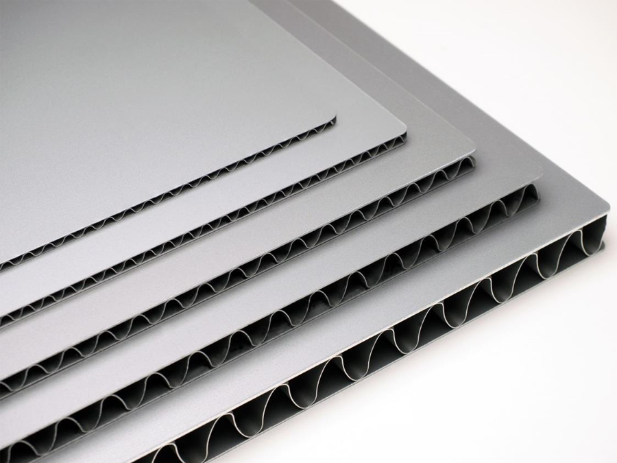 Aluminium korrugerte komposittpanel